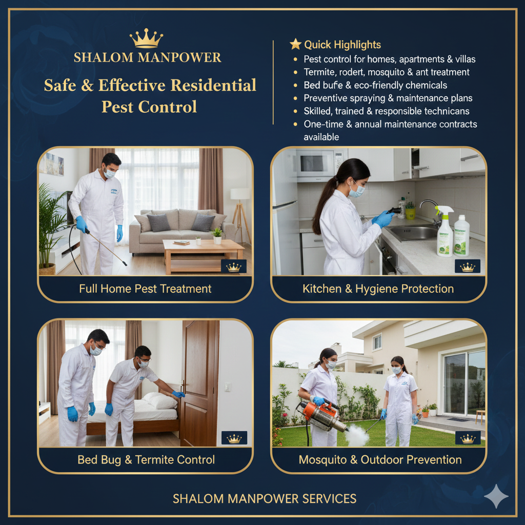  Residential Pest Control services